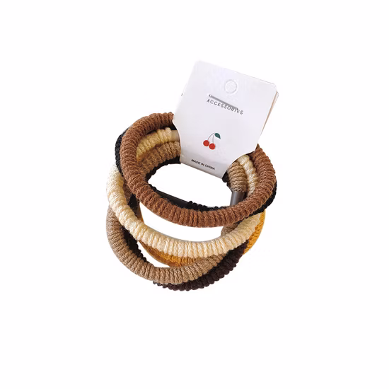 Großhandel mit individuellem Logo, modische Boho-Twist-Original-Haargummi-Armbänder, Zubehör, elastische Gummi-Haarbänder für Mädchen und Kinder
