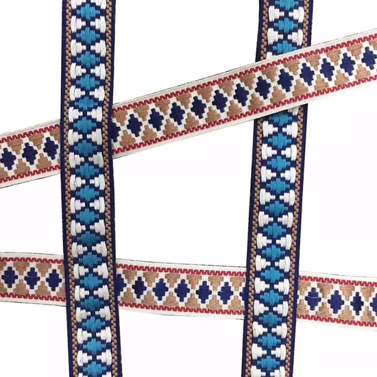 Elastisches Gurtband mit individuellem Logo, gestricktes Jacquard-Netzmuster, Nylon-Polyester-Spandex-Gummi-Gummiband