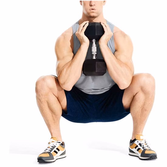 Mit Gummi beschichtete Hanteln aus massivem Stahlguss mit Sechskantgewichten für Muskelaufbau, Ganzkörpertraining, Heimfitnessstudio